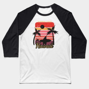 Summer vibes hawaii | man with surfboard Baseball T-Shirt